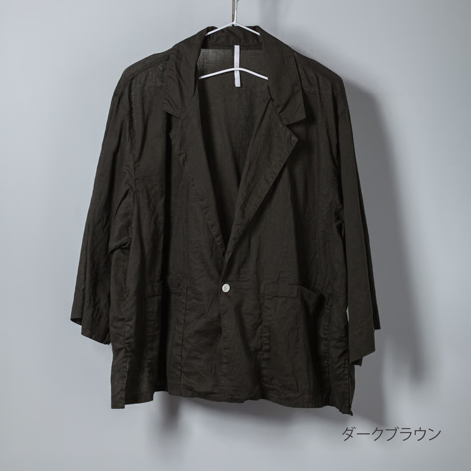ARTE POVERA _ リネンコットン シャツジャケット _ ターコイズ