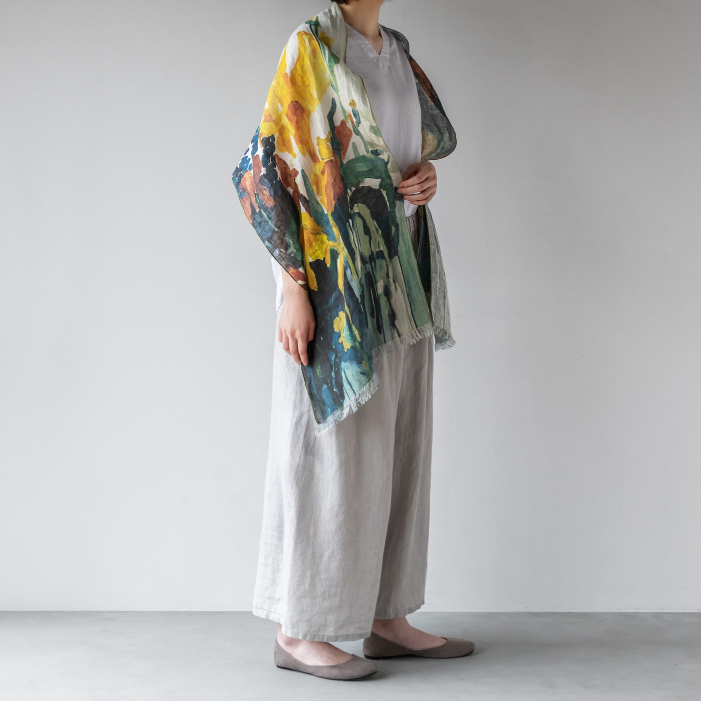 ショール アイリス＆ハンカチセット