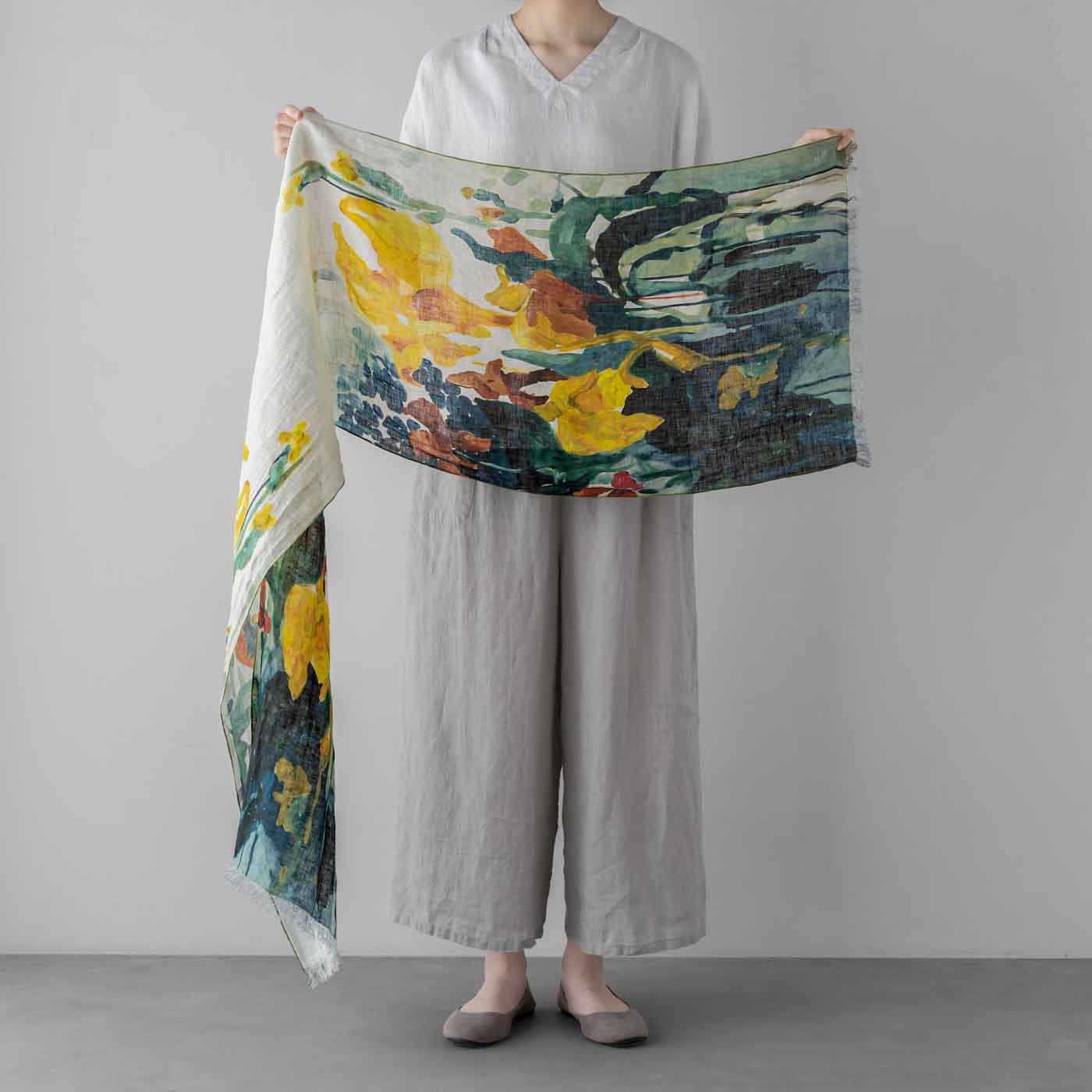 ショール アイリス＆ハンカチセット