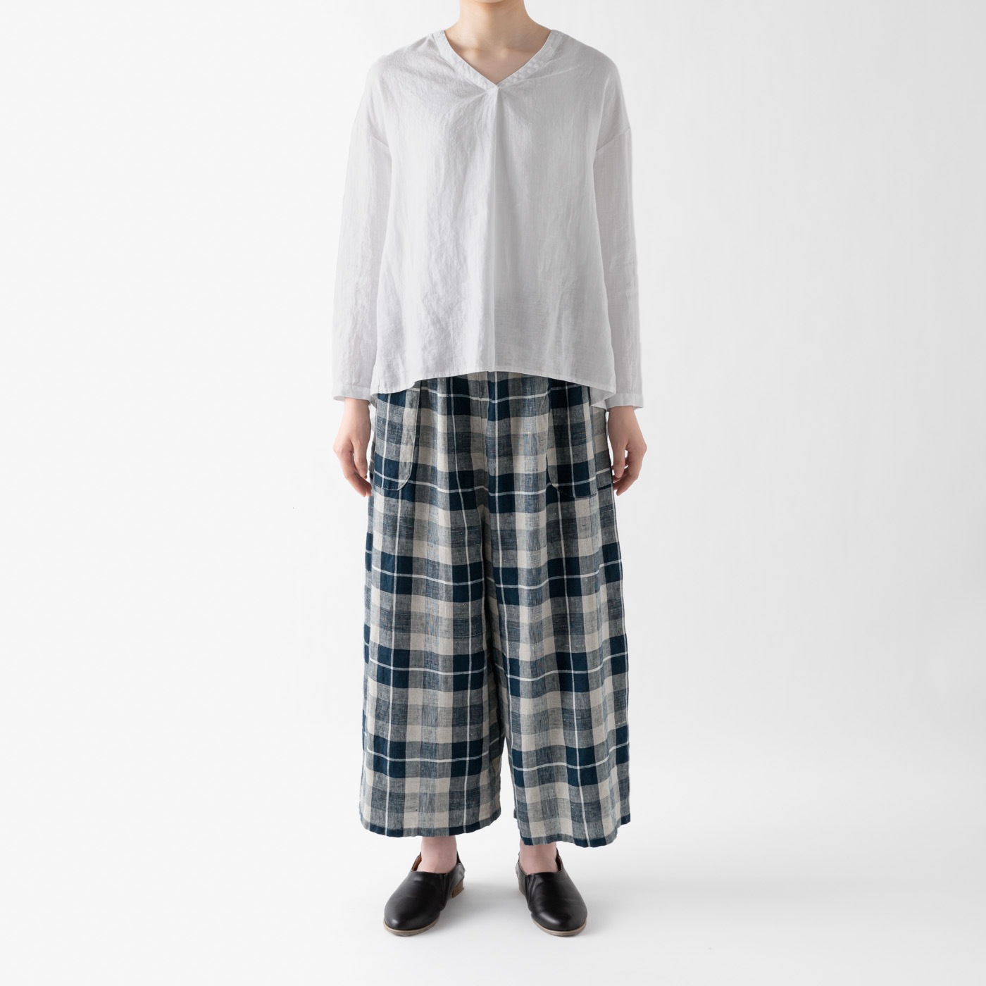 H13 ワイドパンツ _ アンティークイエロー