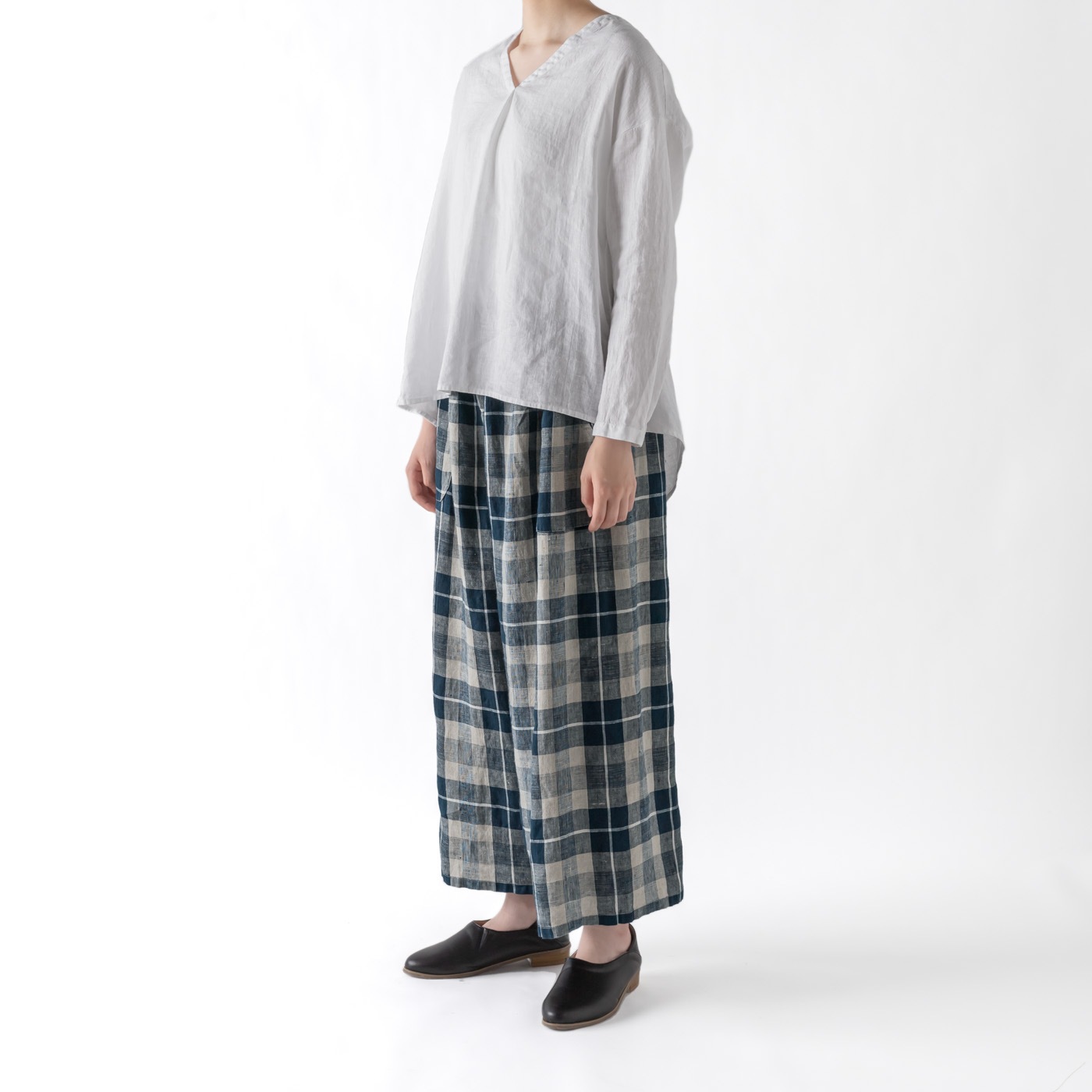 H13 ワイドパンツ _ アンティークイエロー