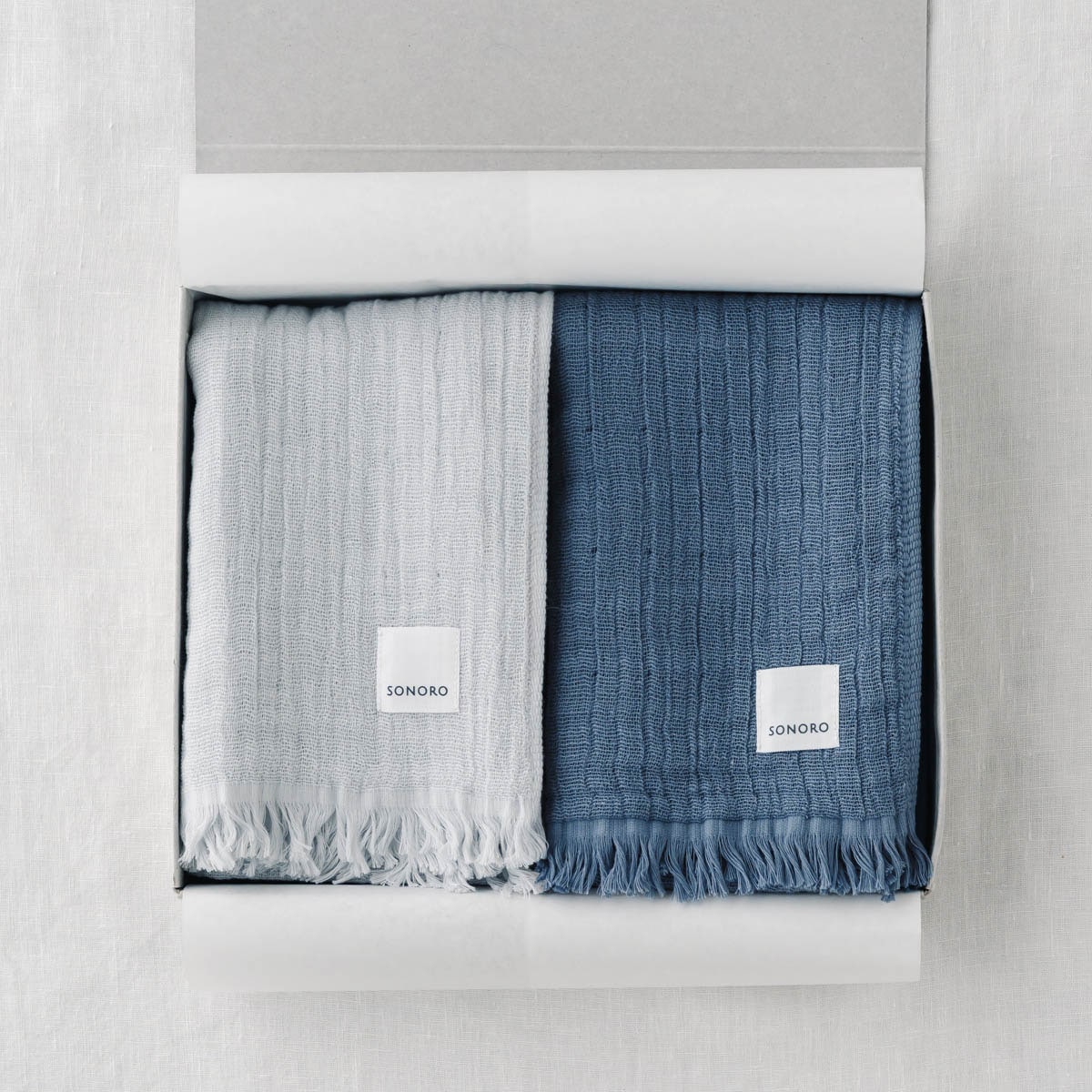 SONORO _ 4重ガーゼ フェイスタオル