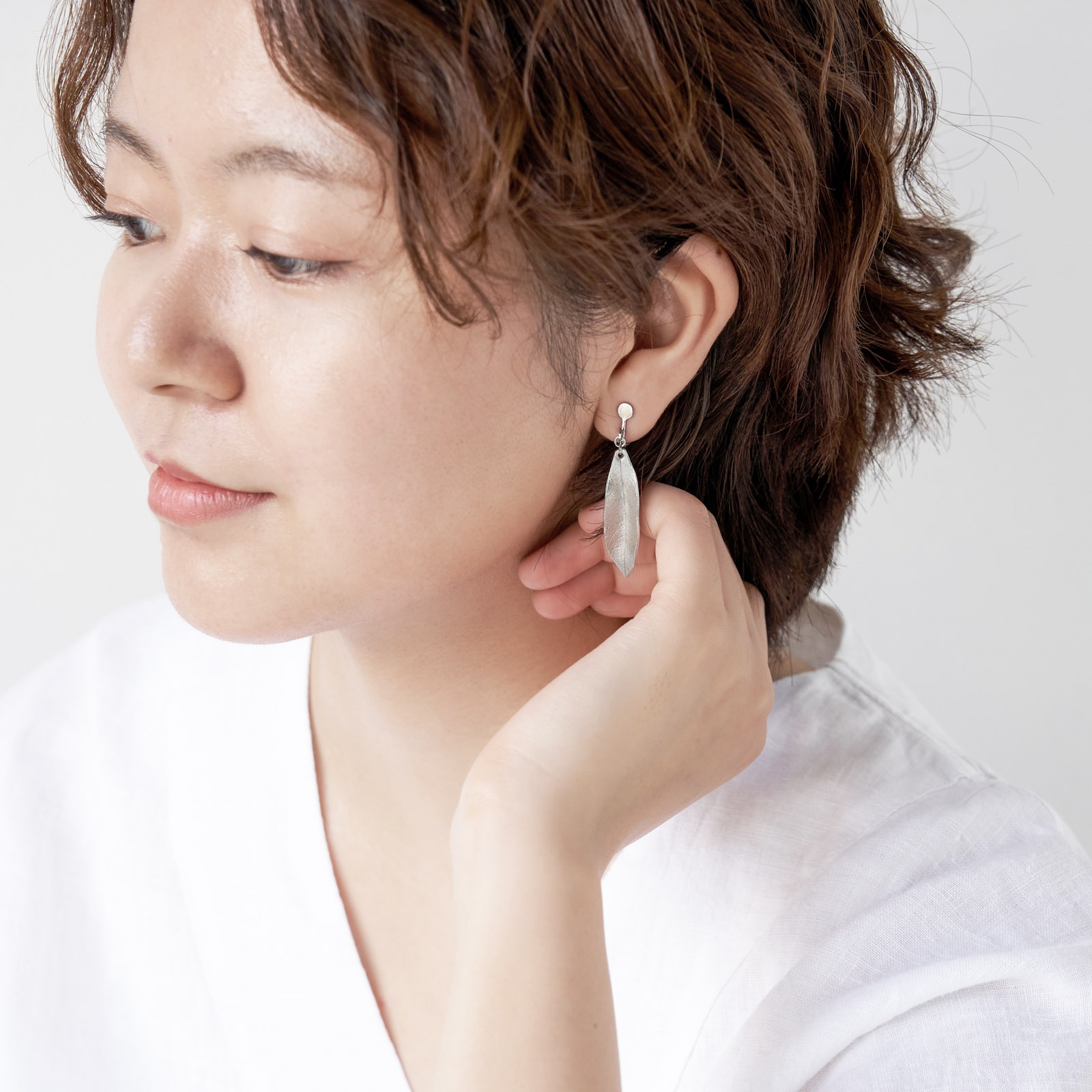 葉っぱのイヤリング