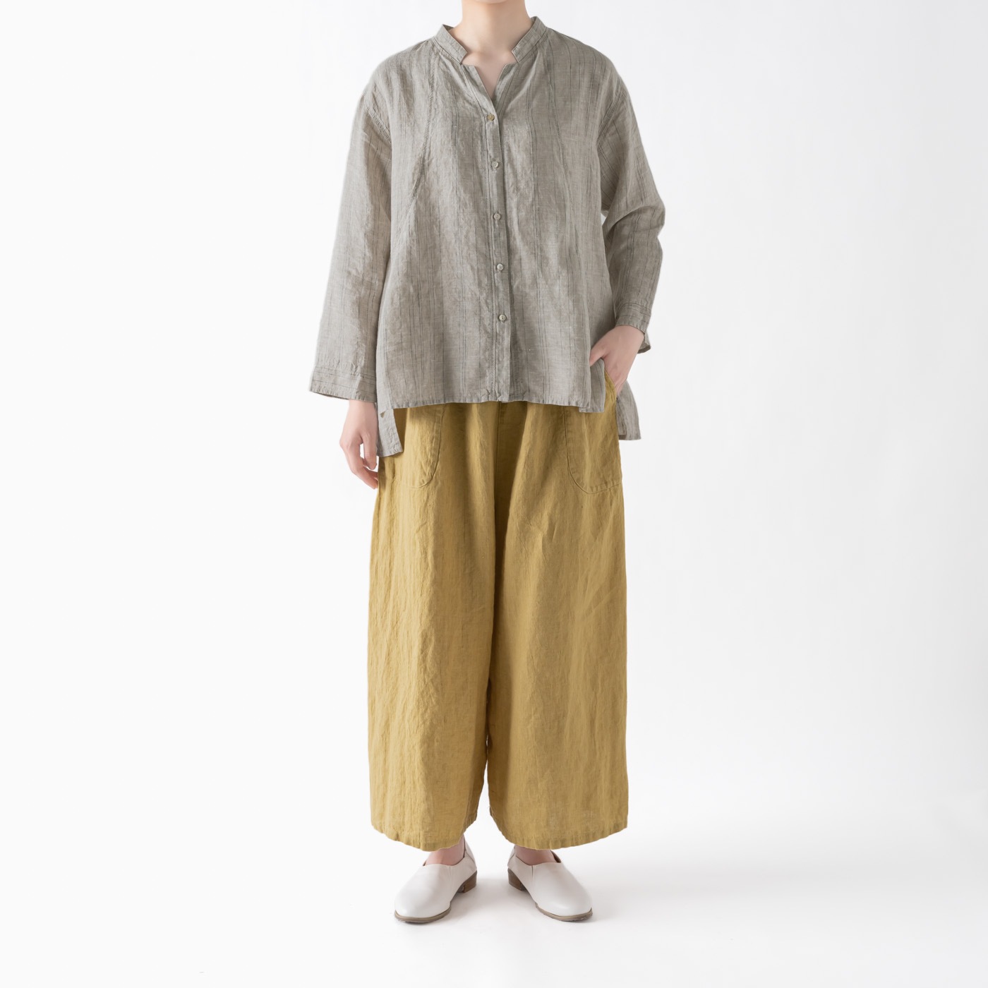 H13 ワイドパンツ _ オールドローズ