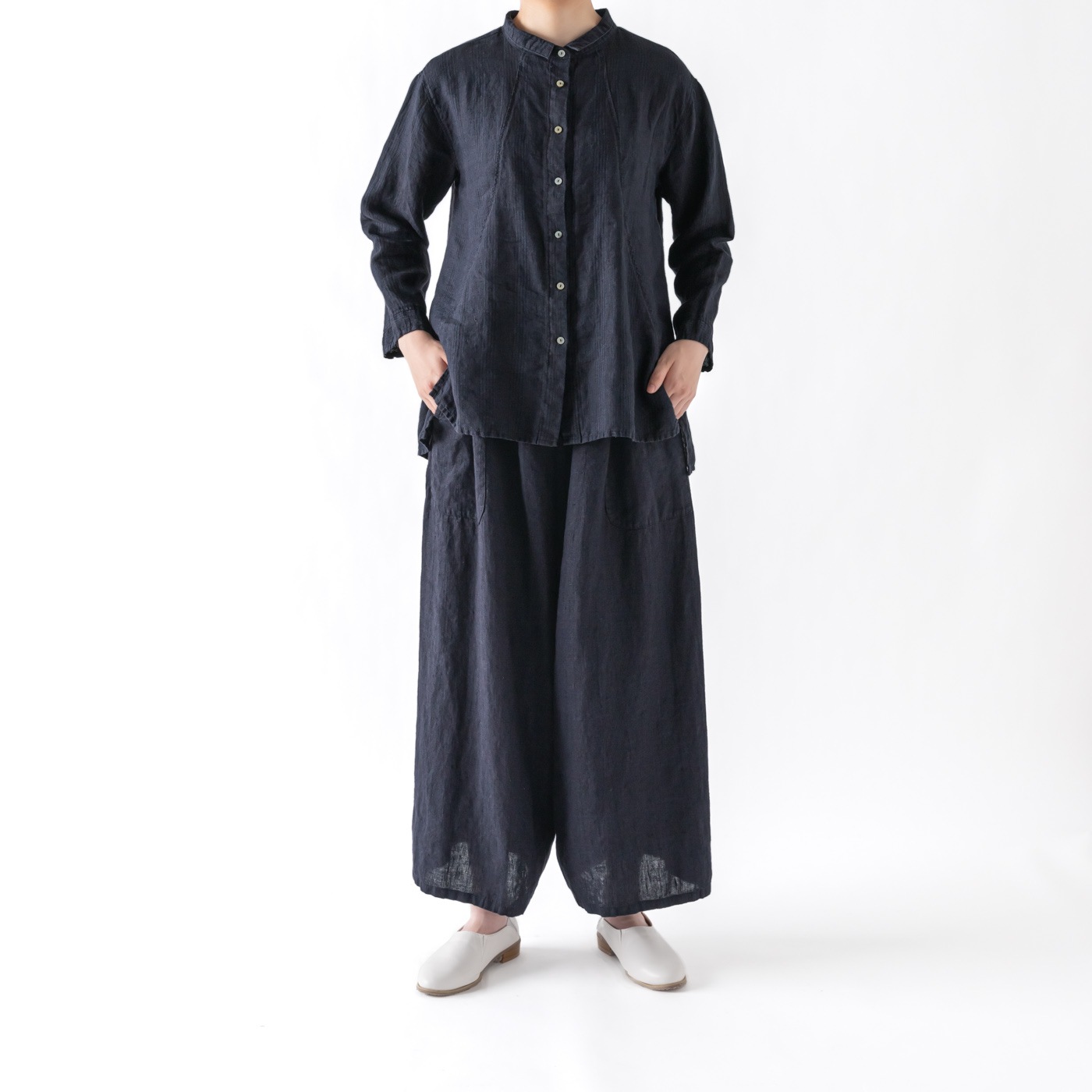 H13 ワイドパンツ _ オールドローズ