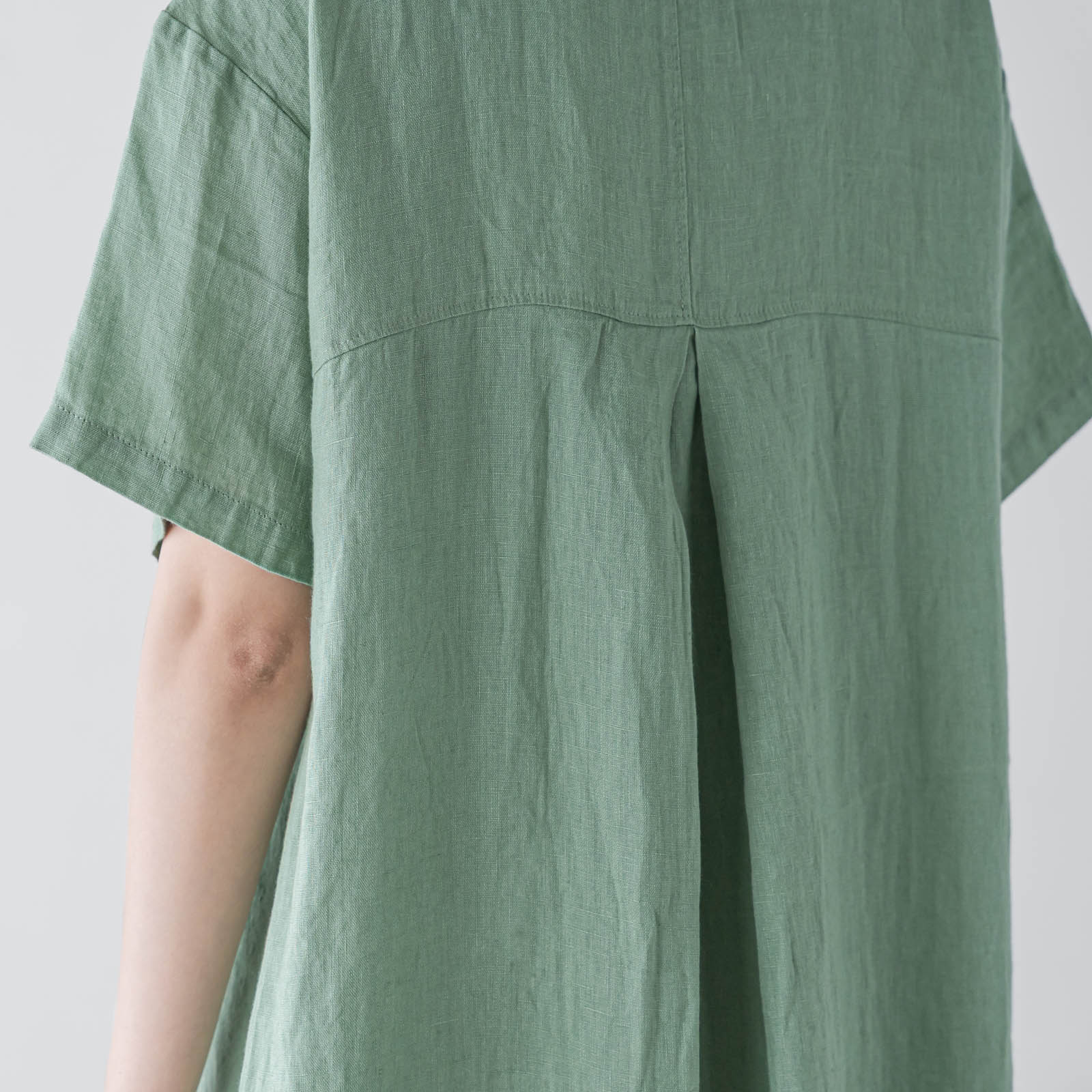 E73-20 シャツワンピース _ ライムライト