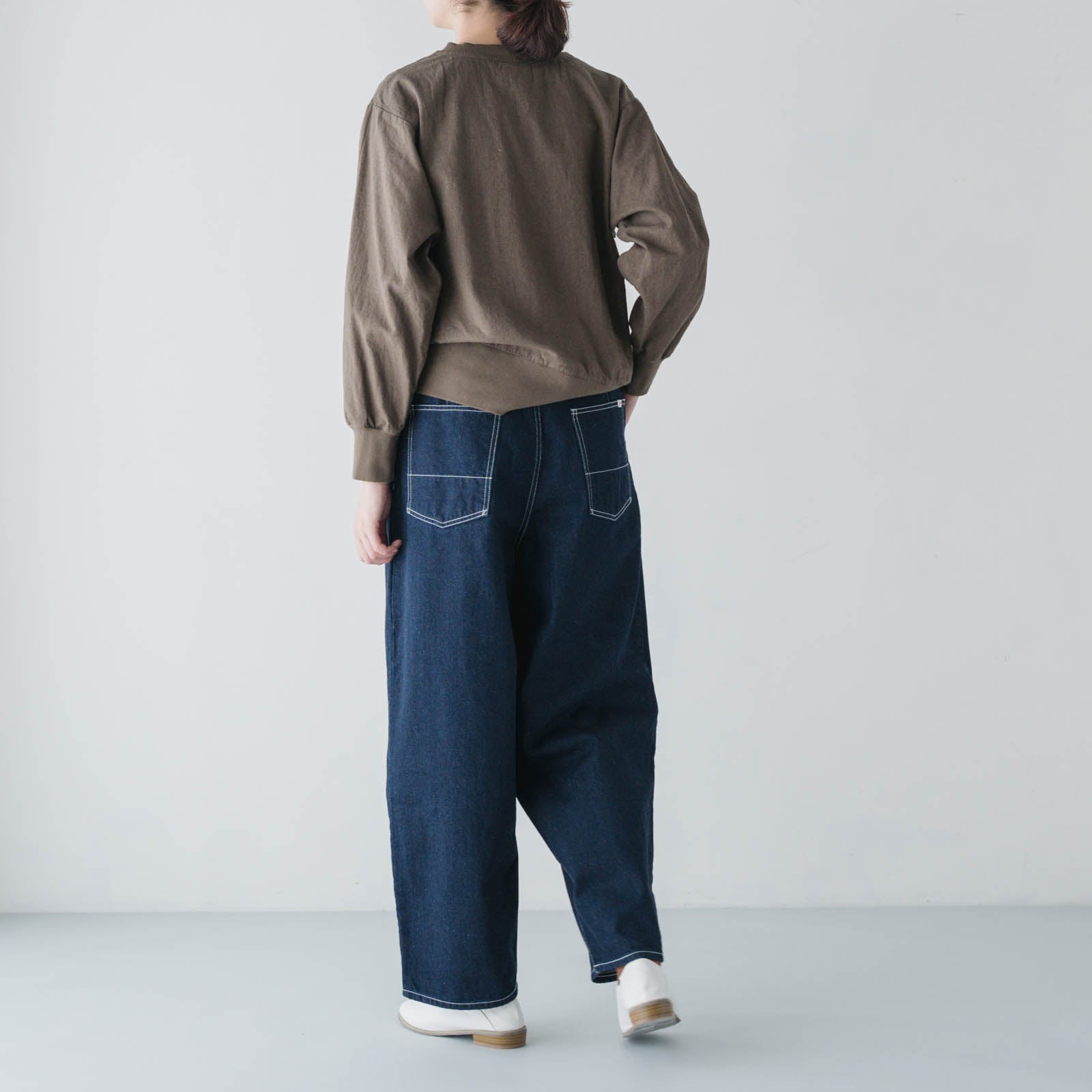 デニム 2タックパンツ _ ライト