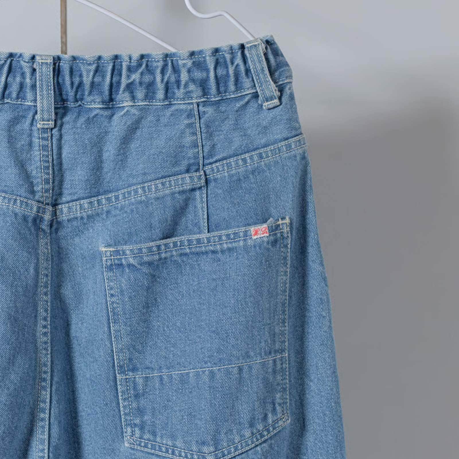 デニム 2タックパンツ _ ライト