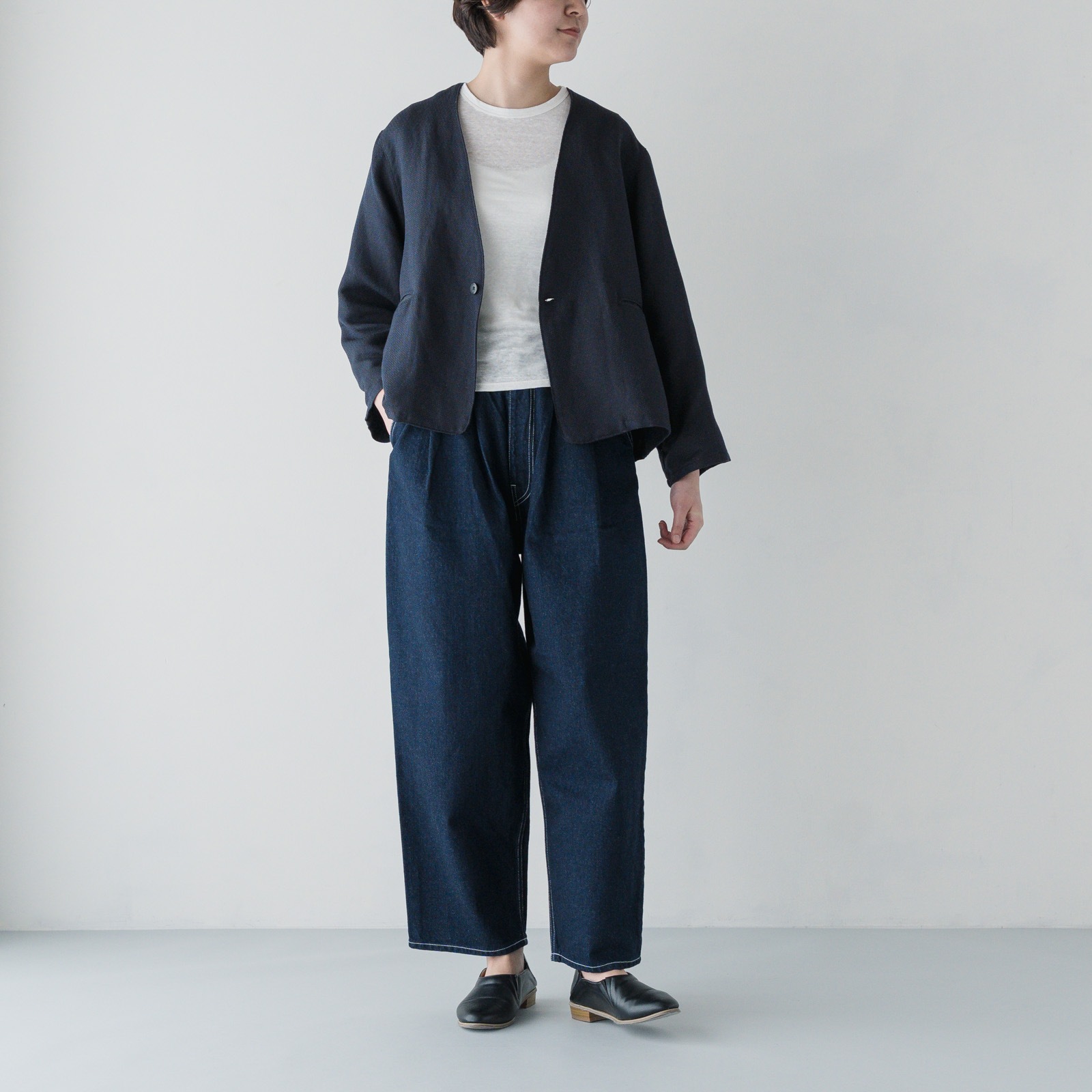 ARTE POVERA _ デニム 2タックパンツ _ ライト