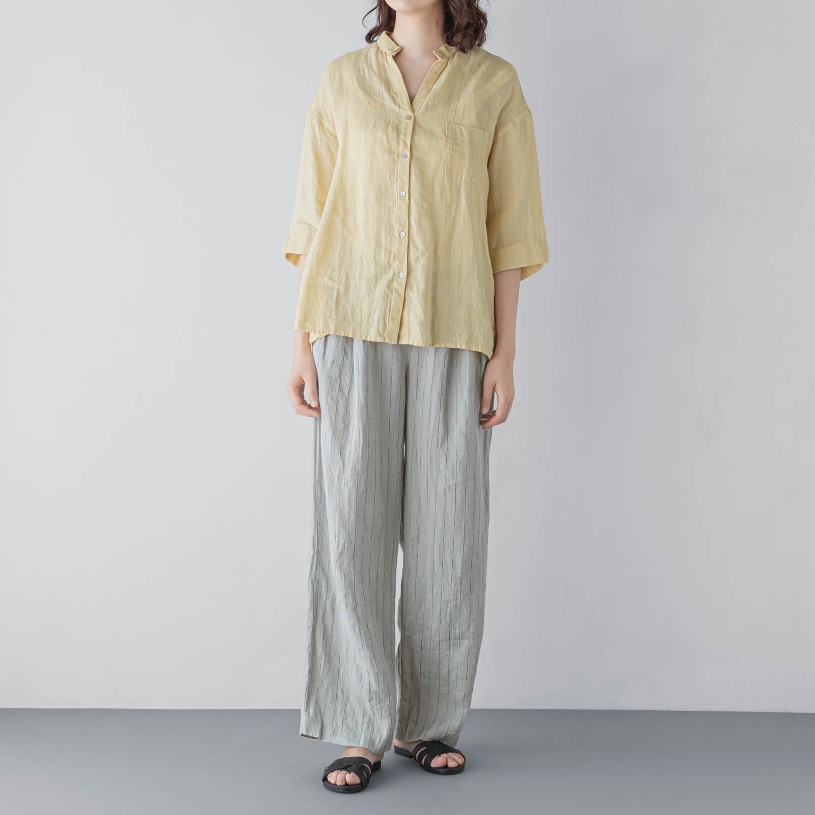 3H ロングパンツ _ ジェイドグリーン