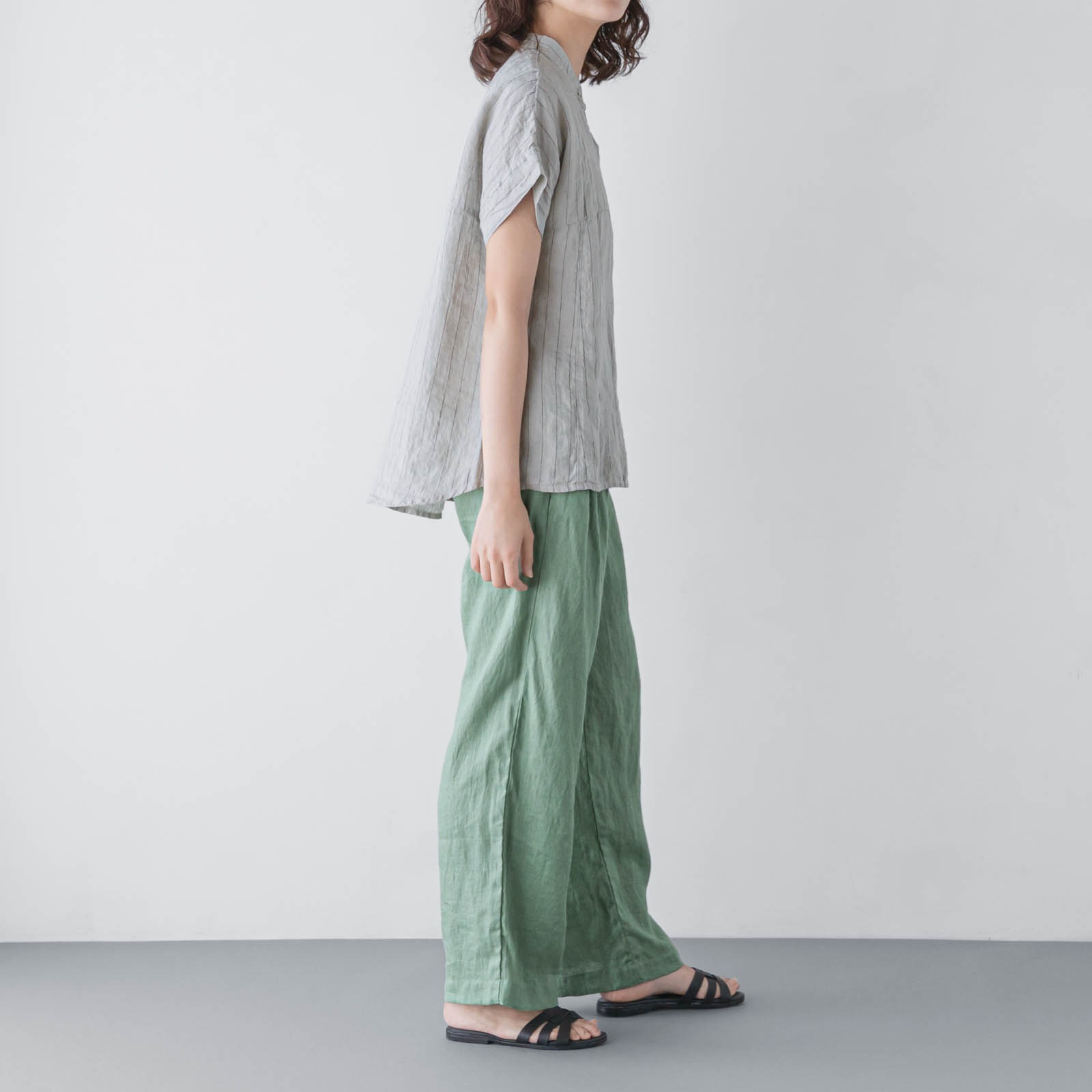 3H ロングパンツ _ ジェイドグリーン