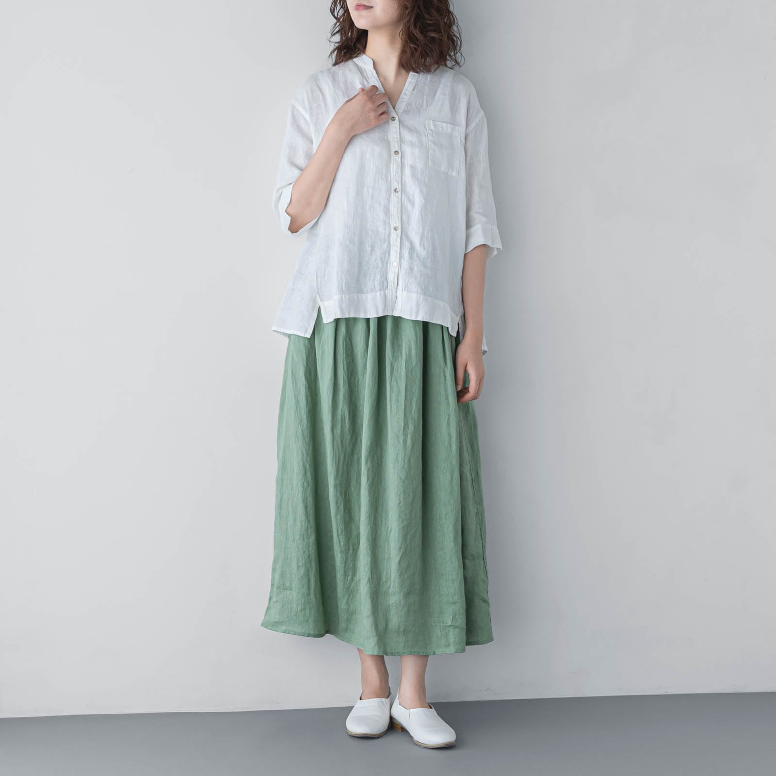 M1-1 スカート _ ジェイドグリーン