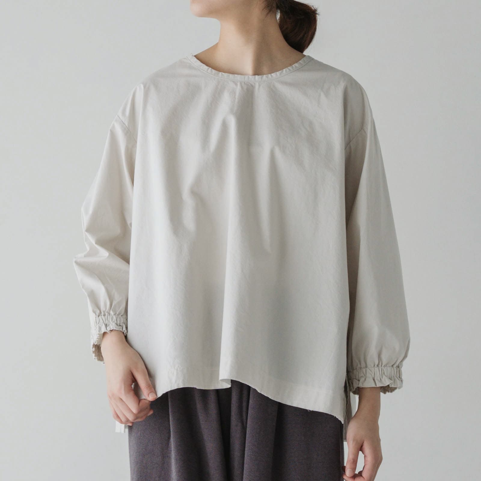 ARTE POVERA _ タイプライター _ クルーワイドシャツ _ テラコッタベージュ