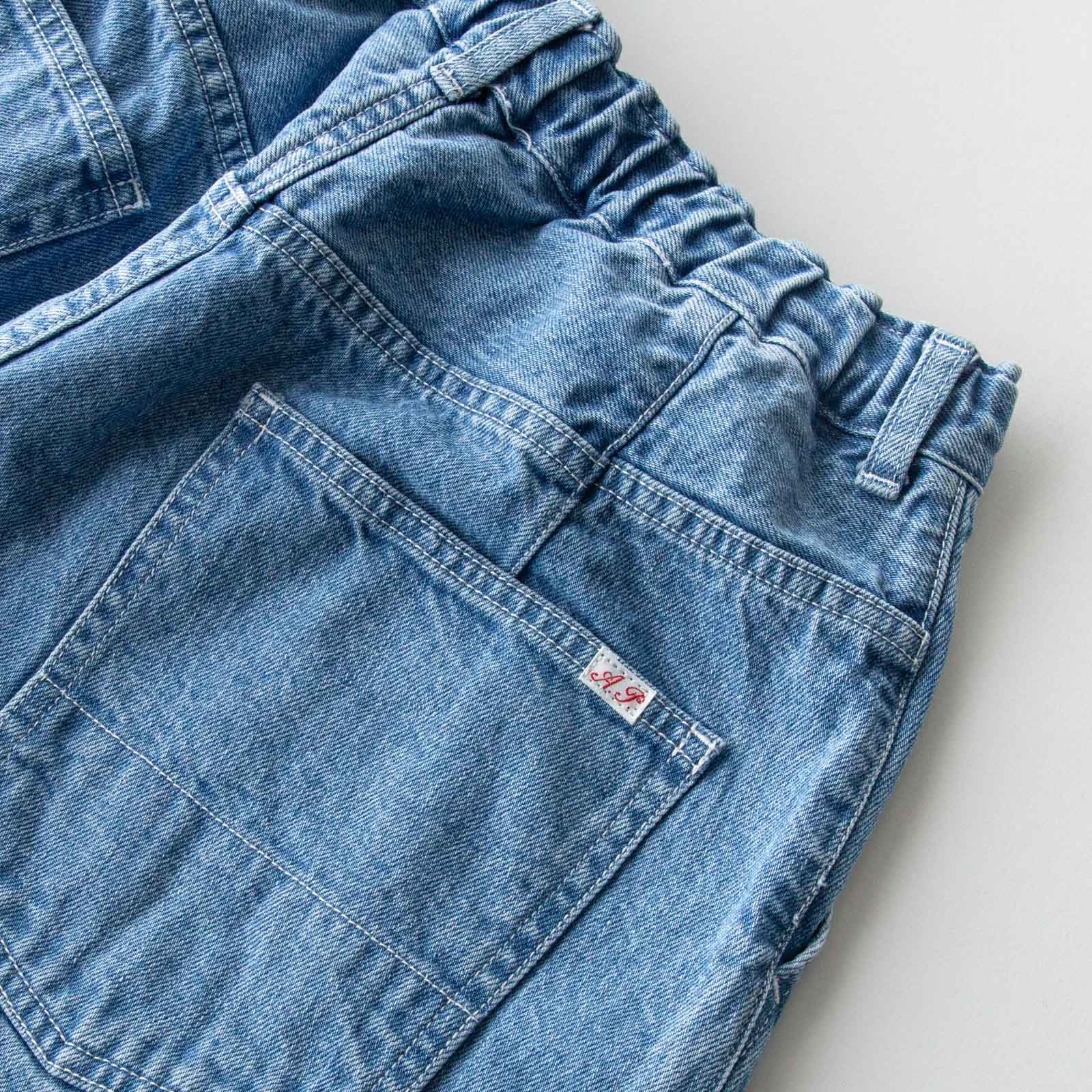 デニム 2タックパンツ _ ダーク