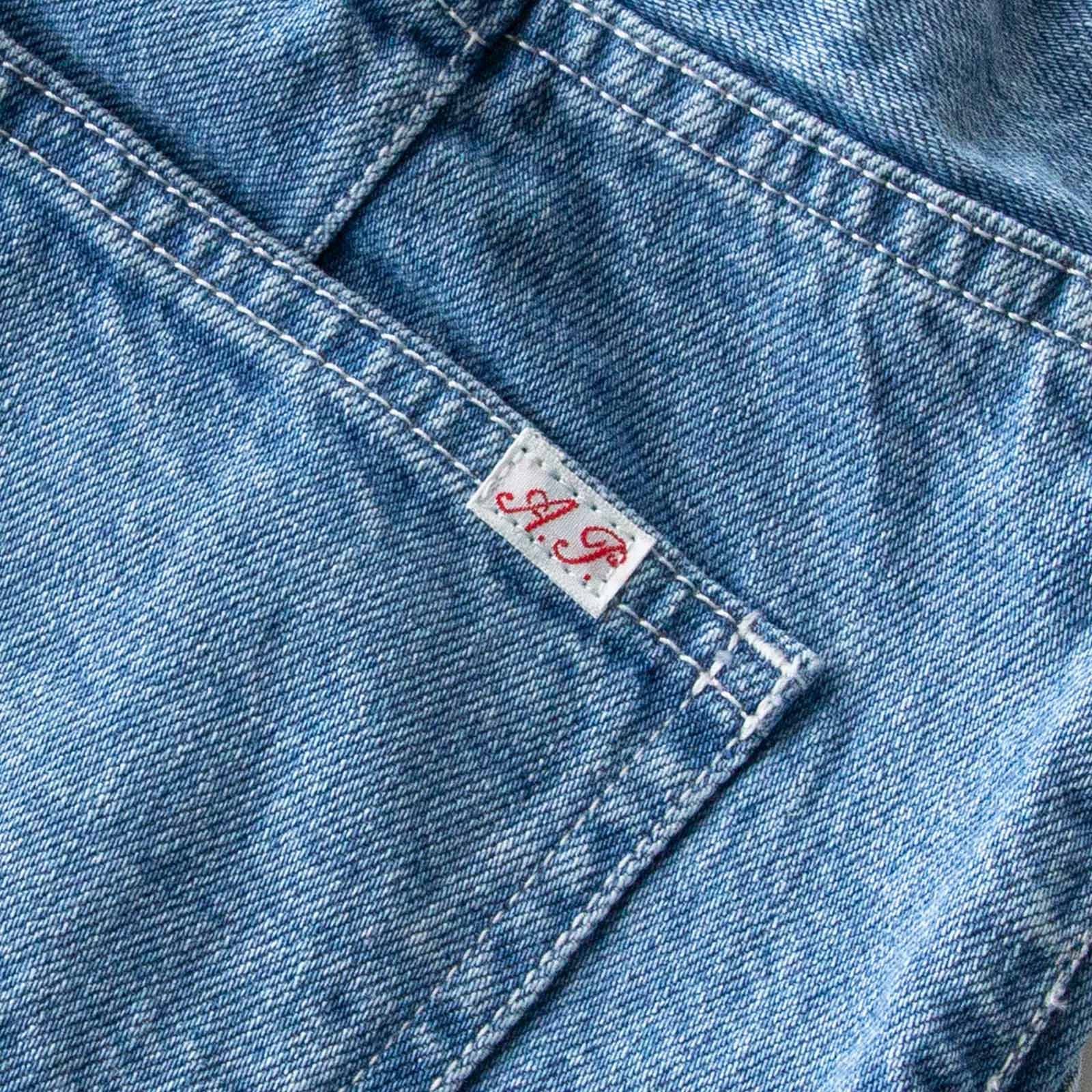 デニム 2タックパンツ _ ダーク