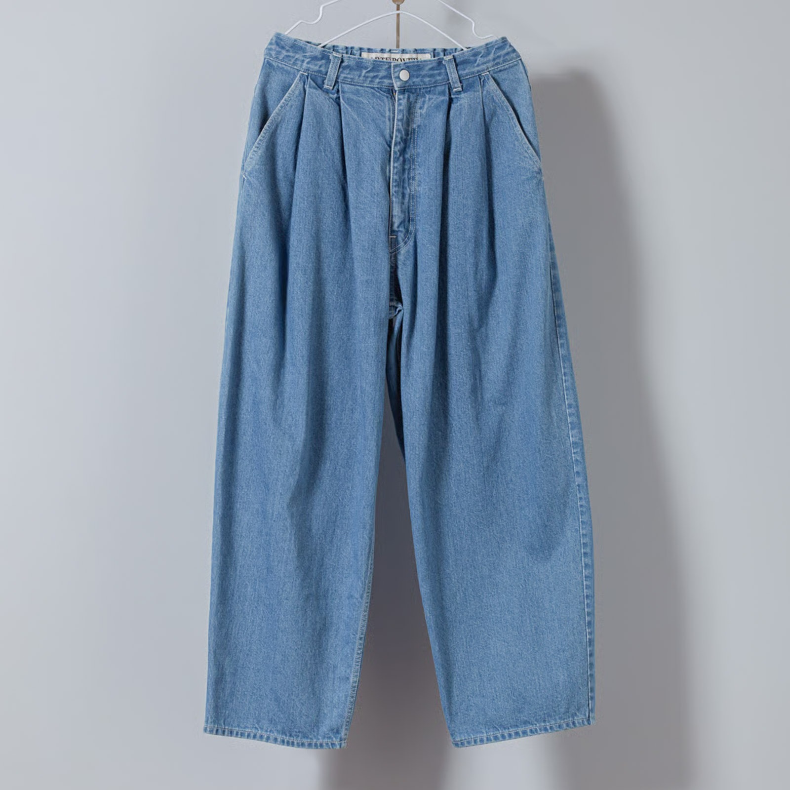 デニム 2タックパンツ _ ダーク