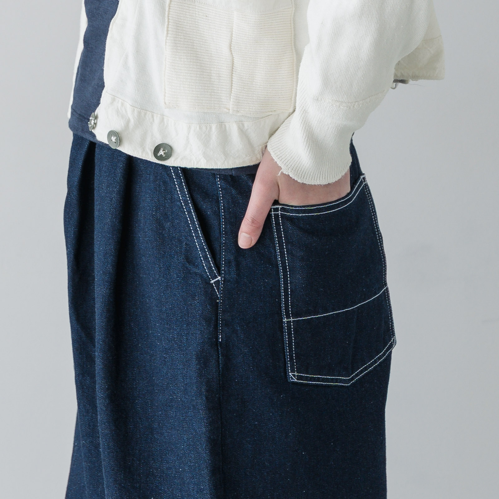 ARTE POVERA _ デニム 2タックパンツ _ ダーク