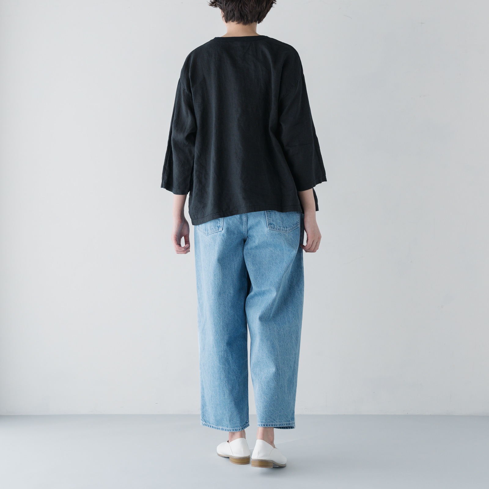 ARTE POVERA _ デニム 2タックパンツ _ ダーク