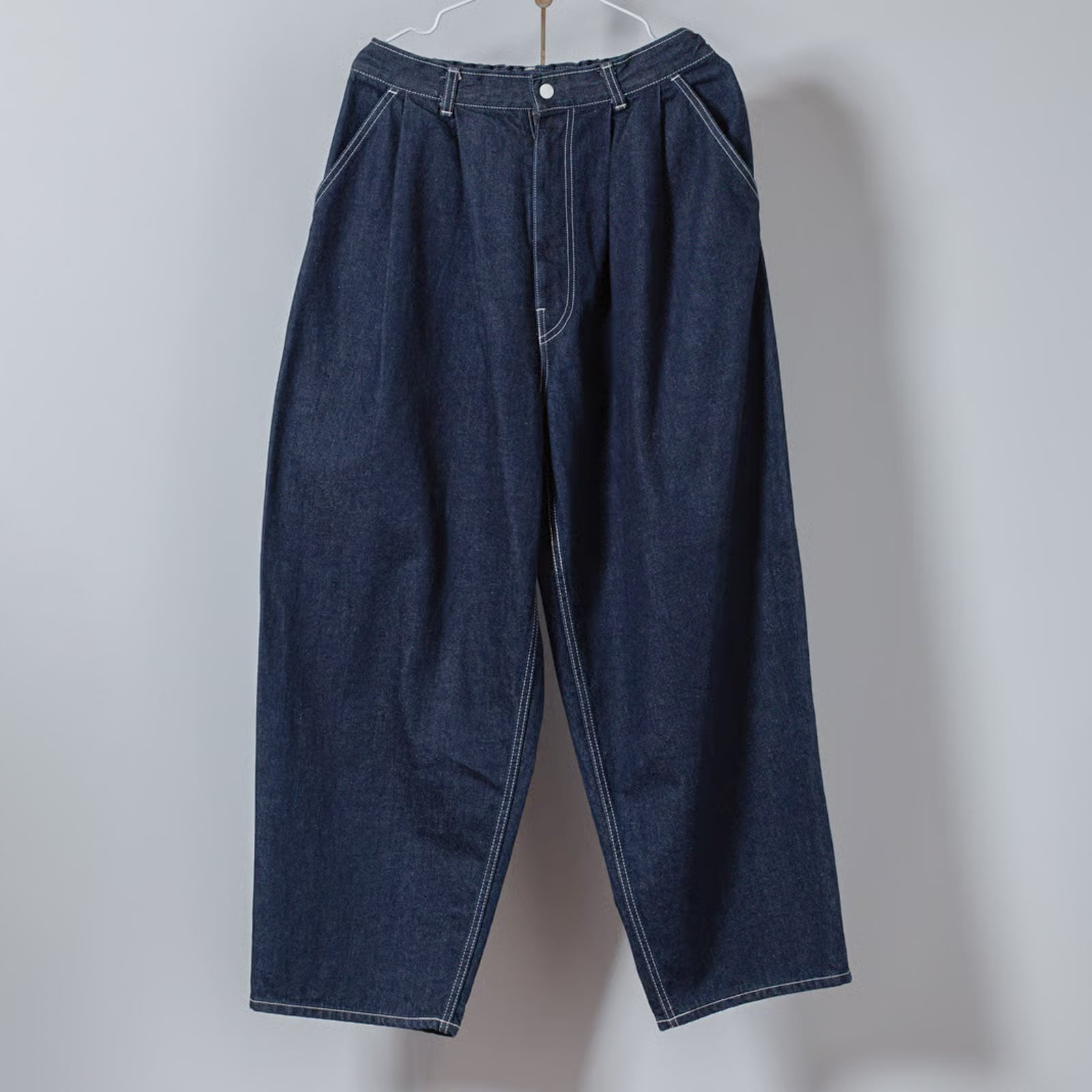 デニム 2タックパンツ _ ダーク