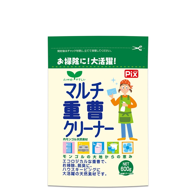 Pix マルチ重曹クリーナー 600g | 重曹.クリーナー,ｸﾘｰﾅｰ | ライケミ