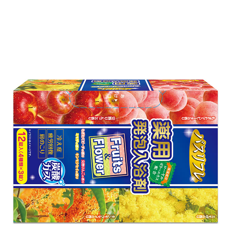 医薬部外品 バスリフレ薬用発泡入浴剤 16錠x24個セット 返品キャンセル不可品