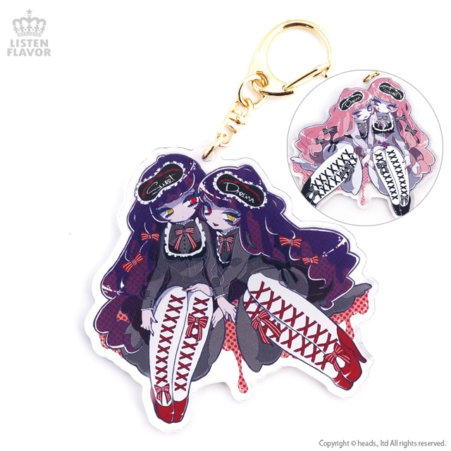 双子姉妹アクリルキーホルダー【吸血鬼】／Yummy!｜LISTEN FLAVOR