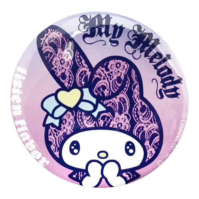 ときめきマイメロディ缶バッジ（57mm） ／マイメロディ×リッスン