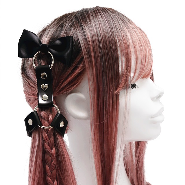 ふふふふ AD2023 フリルベルトハーネス リボン 黒 ふふふふ AD2023