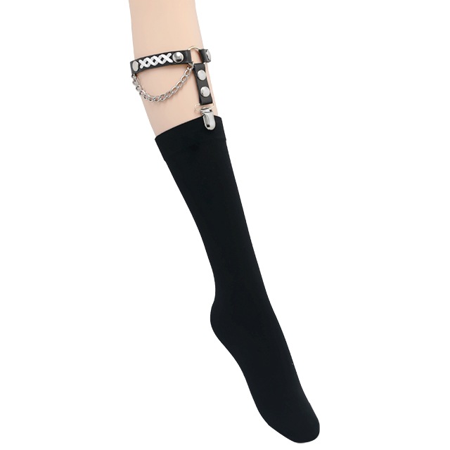 【即購入可/カカト初期汚れ有】 DimMoire 十字の誓いガーターソックス 妄毒ソックスガーター【ガウラ】/Otori.（オトリ） ｜LISTEN FLAVOR