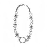 有刺鉄線ネックレス 【シルバー】  /リッスンセレクト