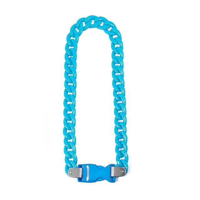 アクリルチェーンバックルネックレス 【LIGHT BLUE】/リッスンセレクト