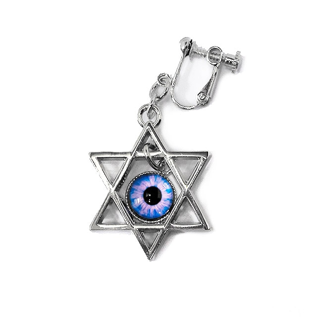 HMイヤリングピンクゴールド六芒星