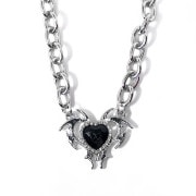 Y2Kトライバルハートチェーンネックレス 【シルバー】  /リッスンセレクト