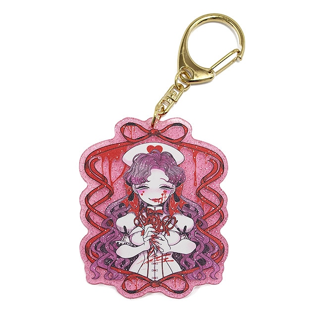 運命の赤いリボンアクリルキーホルダー / Yummy!｜LISTEN FLAVOR