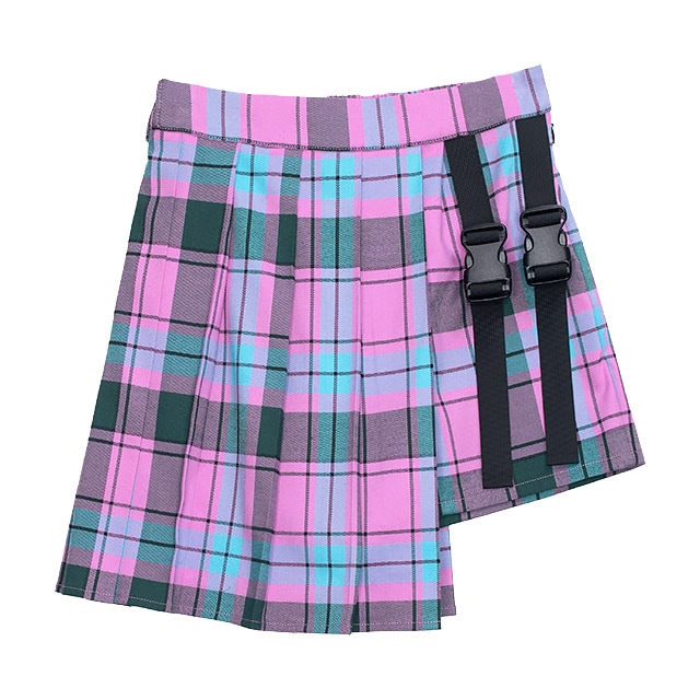 [APPAREL]/リッスンフレーバー/プリーツスカートレイヤードショーパン PINK CHECK (F) ゴスロリ・パンク/LISTEN FLAVOR 000000005359_b7m3qCy.jpg