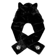 LISTEN FLAVOR　リッスンフレーバー　猫耳キャットファーマフラー【BLACK】