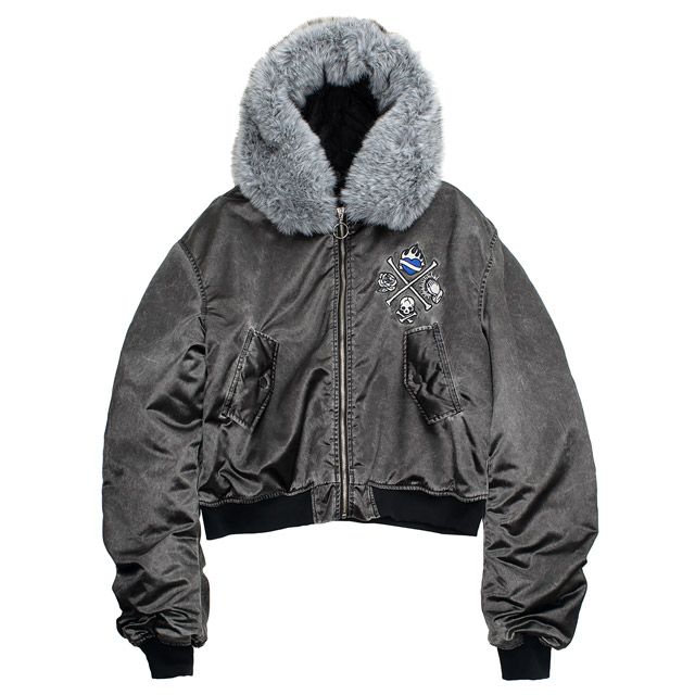 LISTEN FLAVOR����å���ե졼�С����鯤ȵ����MA-1�ա��ɥ֥륾���BLACK��