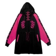 タイガーチャイナベロアトラックパンツ【BLACK×BLUE】｜LISTEN FLAVOR