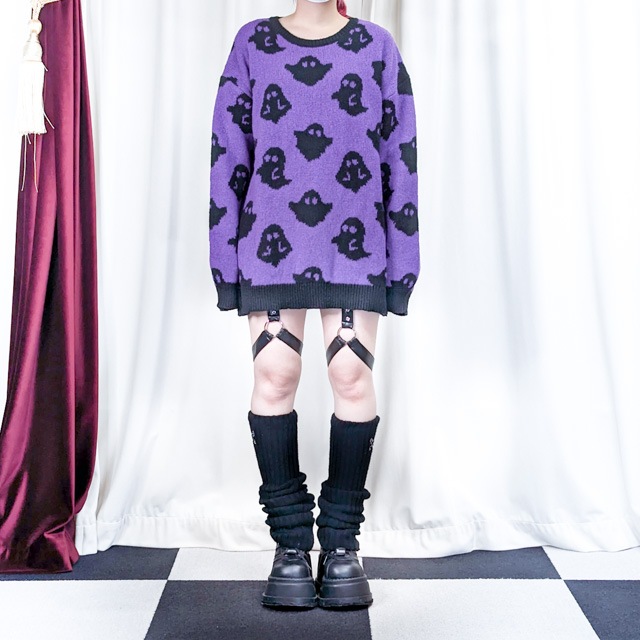 リッスンフレーバー★おくすり総柄BIGパーカー★黒×ピンク＆パープルグラデ リッスンフレーバー☆おくすり総柄BIGパーカー☆黒×ピンク