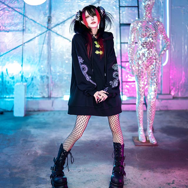 LISTEN FLAVOR����å���ե졼�С����ɥ饴��ϡ��ȥ��㥤�ʥѡ�������BLACK��NEON GREEN��