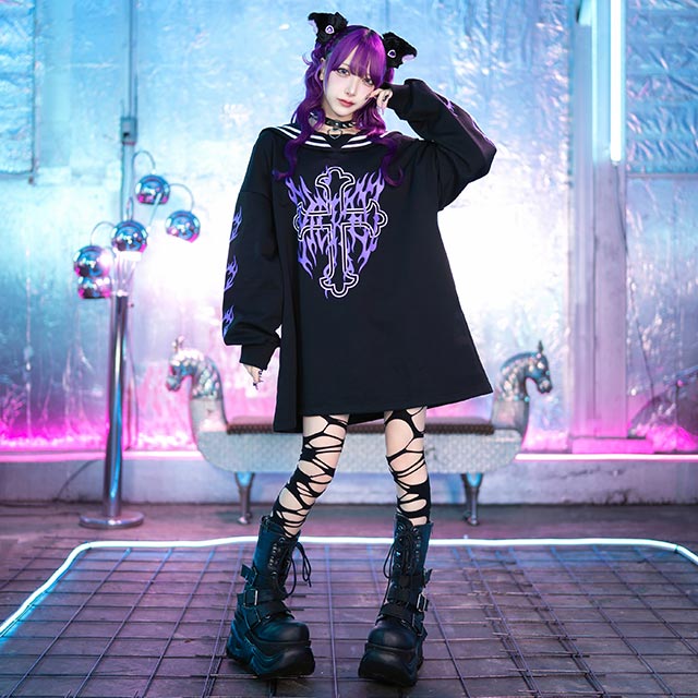 女の子服　ゆずぴ様 メッセージチェックセーラーワンピース ｜ LIZ LISA（リズリサ）公式