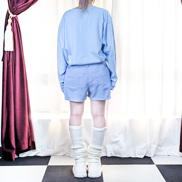 ハーネスガーターベルト付ショートパンツ 【L.BLUE】｜LISTEN FLAVOR(リッスンフレーバー) 公式通販
