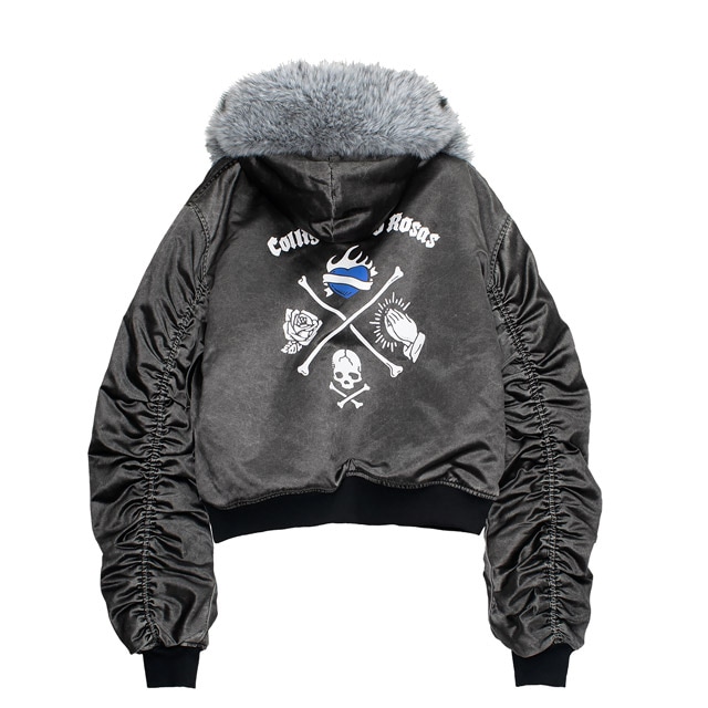 LISTEN FLAVOR����å���ե졼�С����鯤ȵ����MA-1�ա��ɥ֥륾���BLACK��