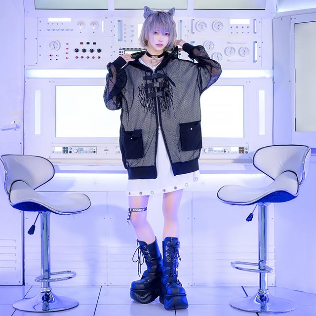 LISTEN FLAVORåե졼С 3Ϣ٥ȥå奸åץѡ BLACK