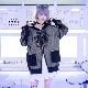LISTEN FLAVORåե졼С 3Ϣ٥ȥå奸åץѡ BLACK