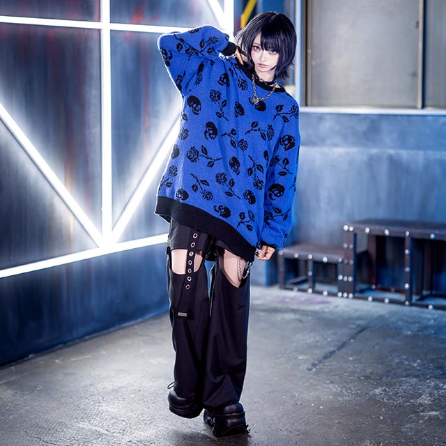 LISTEN FLAVOR セパレートジップ2WAYワイドパンツ セパレートジップ2WAYベルトパンツ【BLACK】｜LISTEN FLAVOR