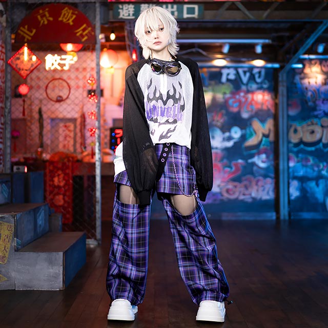 LISTEN FLAVORåե졼Сΰ2WAYѥġPURPLE CHECK