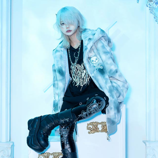 猫耳スカルキャットファーブルゾン【MYSTIC PURPLE】｜LISTEN FLAVOR