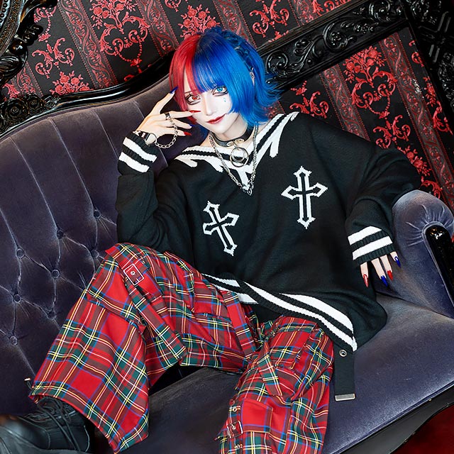 LISTEN FLAVORåե졼СޥѥġRED CHECK