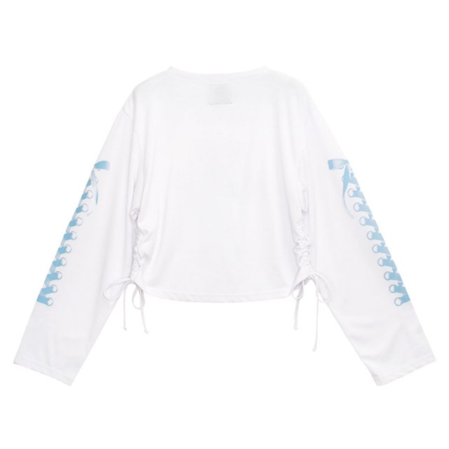 LISTEN FLAVOR����å���ե졼�С���������y2k���㡼��󥰥ȥåץ���WHITE��